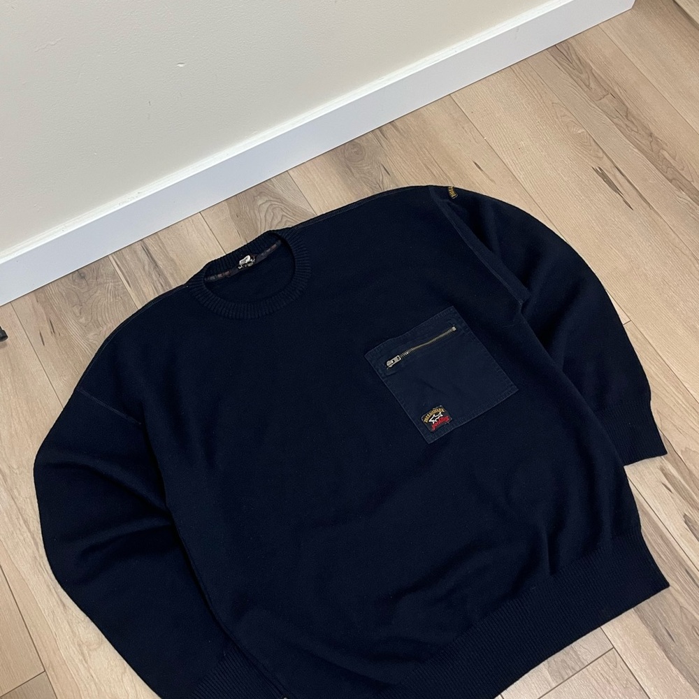 Vintage Paul & Shark Dark Blue Wool Sweater